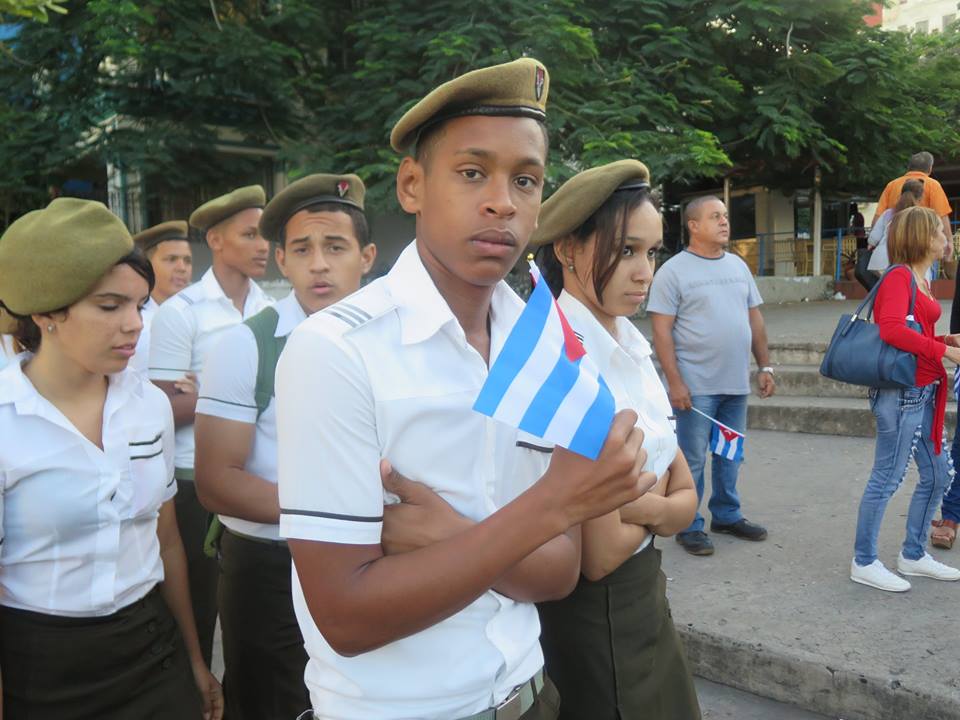 Cuba, cuba havana, havana, castro, fidel, fidel castro, the death of castro, fidel's last ride, fidel's ashes, fidel castro ashes, parade, military, military crowd control, calm, parade of ashes for fidel castro, caribbean, island, island of cuba, havana parade, street, streets, person, people, flag, flag waving